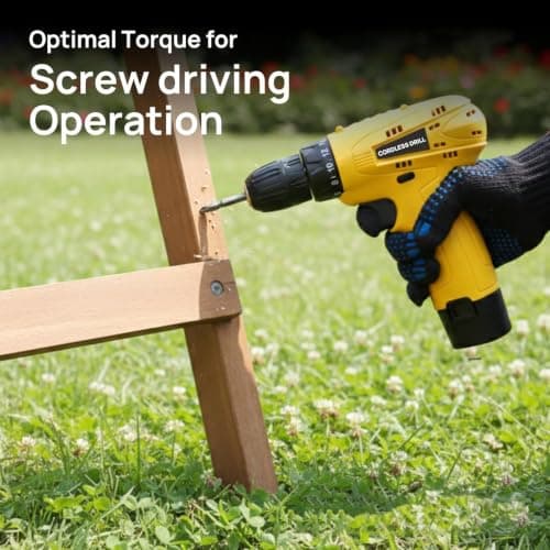 Bullet 12V Cordless Drill Machine for Wall, Wood & Metal | Drill & Screwdriver with 10mm Keyless Chuck, 24 Nm Torque, 600 RPM, 18+1 Clutch & Forward/Reverse | 1.5Ah Battery, Charger & LED Light 2