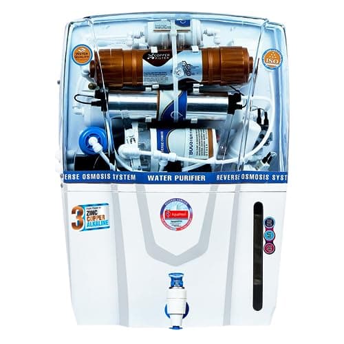 ROYAL AQUAFRESH Copper Audy Sedimentation 12 Ltr RO+UV+UF+TDS 14 Layer Water Purification Advance Technology Electric Water Purifier (1 Year Warranty On Pump & SMPS)