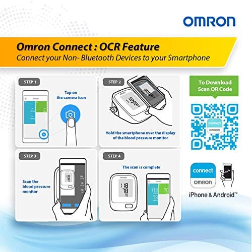 Omron HEM 7121J Fully Automatic Digital Arm Blood Pressure Monitor with Intellisense Technology & Cuff Wrapping Guide for Most Accurate Measurement (White) 2