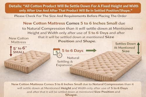 ATOOTFUSION Soft Cotton Floor Box Mattress, 5-Inch Thick, Foldable, Movable, Medium Firm, Solid Colored (Navy Blue, Double Bed 72X72X5 Inches) 5