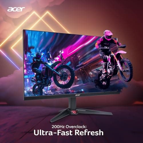 acer Nitro VG270 X1 27 Inch IPS Full HD Backlit LED Gaming Monitor I 0.5 MS Response I 200Hz Refresh Rate I SRGB 99%, HDR 10 I 2xHDMI, 1xDP I Stereo Speakers I AMD FreeSync Premium I Eye Care (Black) 2
