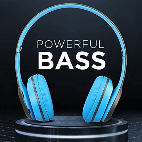 P47 New Trend Headphone Wireless Sports Microphone Bluetooth Headset (Blue) 4