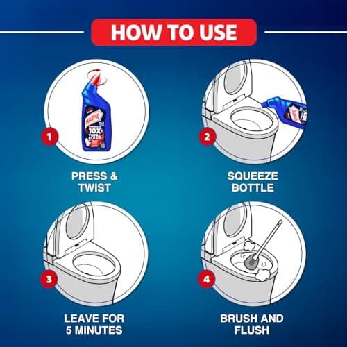 Harpic Disinfectant Toilet Cleaner Liquid, Original - 1 L | India's # 1 Toilet Cleaner 5