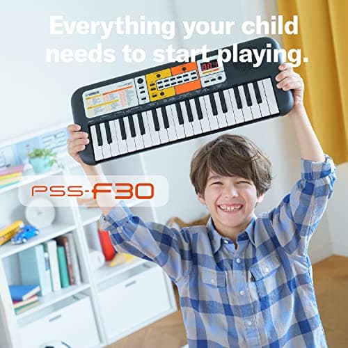 Yamaha PSS-F30 Portable Mini Keyboard – 37 Keys, Black, Built-in Rhythms, Songs & Smart Chord, Lightweight & Compact, Ideal for Kids & Beginner Musicians 3