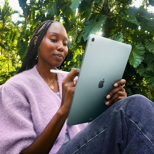 Apple iPad Air 13″ with M3 chip: Built for Apple Intelligence, Liquid Retina Display, 1TB, 12MP Front/Back Camera, Wi-Fi 6E + 5G Cellular, Touch ID, All-Day Battery Life — Blue 4