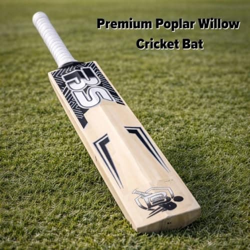 BS BARKHA Vintage Cricket Tennis Full Size Cricket Bat with Tetron Cover and Tennis Ball 3