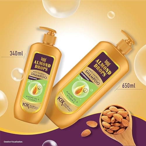Bajaj Almond Drops Anti Hairfall Shampoo 340ml (Pack of 2) 5