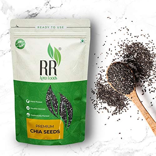 R R AGRO FOODS - Premium Raw Chia Seeds 1 KG | High-Fibre Omega-3 Plant Protein Superfood for Smoothies, Baking & Healthy Recipes | Black Chia Seeds India 5