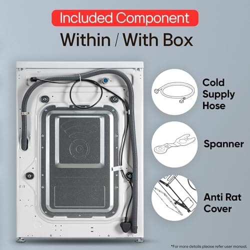 LG Smart Choice, 7 Kg, 5 Star, Steam, Inverter Direct Drive Technology, 6 Motion DD, Fully-Automatic Front Load Washing Machine (FHB1207Z2W, Remove Allergens & Stain, In-Built Heater, Essence White) 6