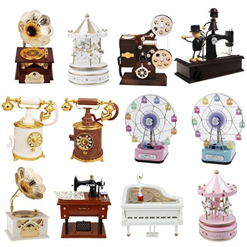 ZOOMELLA Retro Gramophone Design Mechanical Disc Music Box|1970-Now| 1970-Now 3