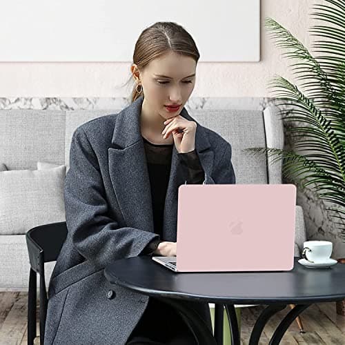 MOCA Case Compatible for New Apple MacBook Air 13 inch 2026 2025 2024 2022, M5 A3449 M4 A3240 M3 A3113 M2 A2681 Touch ID, Mac Air 13.6" Laptop Protective Plastic Hard Shell Cover (Baby Pink) 4