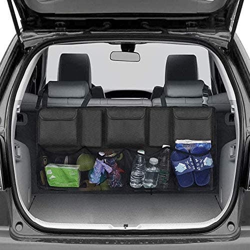 Automaze Nylon Backseat Trunk Organizer For SUV & Car Hanging Organizer Foldable Cargo Storage Bag With 9 Pockets, Adjustable Strap 4