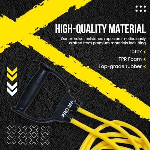 PRO365 30KG Resistance Band with Double Toning Tube | Heavy Duty Exercise Band with Solid Compound Handles | Home Gym Workout, Strength Training & Physiotherapy Equipment | 6 Months Warranty 4