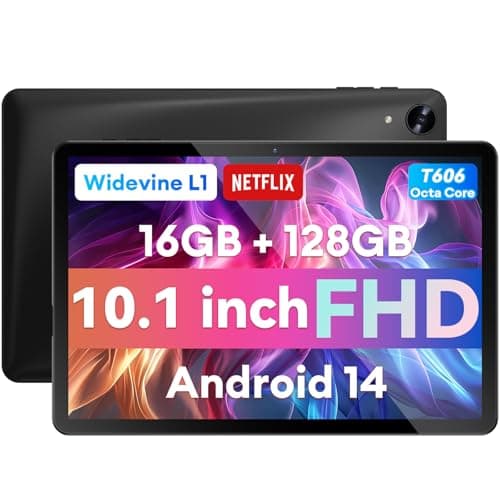 Alphawolf 10" Android Tablet, FHD 1920*1200 Display, 16GB RAM 128GB ROM Octa Core Processor, Widevine L1, WiFi 2.4G/5G Android 14 Tablet