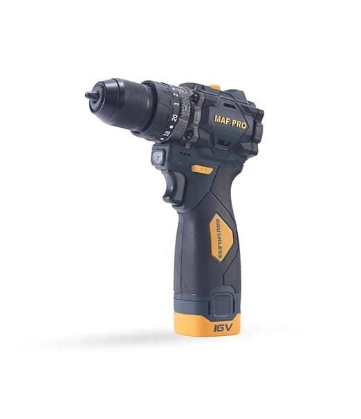 VTH 16V Brushless Cordless Impact Drill Machine with 2000 RPM & 50Nm Torque | 10mm Keyless Chuck Power Driver for Masonry, Wood & Metal | Professional Rechargeable Electric Screwdriver with Carry Case