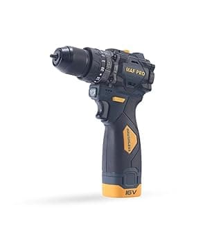 VTH 16V Brushless Cordless Impact Drill Machine with 2000 RPM & 50Nm Torque | 10mm Keyless Chuck Power Driver for Masonry, Wood & Metal | Professional Rechargeable Electric Screwdriver with Carry Case