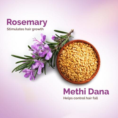 Mamaearth Rosemary Anti-Hair Fall Shampoo with Rosemary & Methi Dana for Reducing hair Loss & Breakage - 1 Litre | Up to 94% Stronger Hair | Up to 93% Less Fall | Sulphate Free Shampoo | For Men and W 4