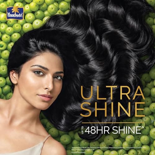 Parachute Advansed Protein Shampoo with Coconut Milk & Amla | Up to 48 hr Shine | Ultra Shine | Protein Lock Technology | Paraben free | For Men & Women | 340ml 4