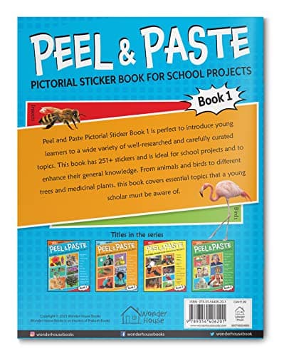 Peel & Paste - Pictorial Sticker Book For School Projects - Book 1 2