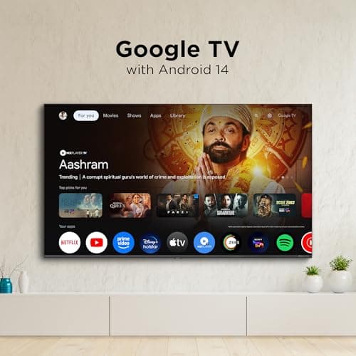 BLACK+DECKER 109 cm (43 inches) A1 Series 4K Ultra HD LED Smart Google TV BXTVGU43UD2875ATIN (Black) 4