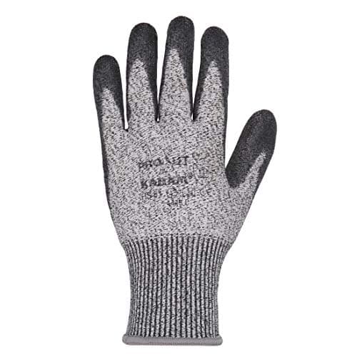 Karam HS51 Safety Gloves for Mechanical Hazards | Safety Work Gloves with HPPE Liner with Black PU Coating | Abrasion, Tear & Puncture Resistant | Cut Resistant with Multipurpose Use | Size-M 2