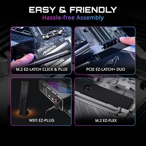 GIGABYTE X870E AORUS Master X3D ICE AMD AM5 ATX Motherboard, Supports AMD Ryzen 9000/8000/7000 Series Processors, DDR5, 18+2+2 Power Phase, 5X M.2, PCIe 5.0, WIFI7, 10GbE 4