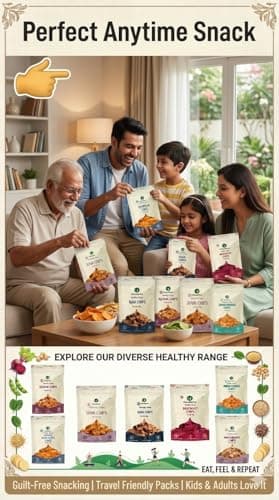 NatureOnus High Protein Chips Combo Pack of 7 (301g) | 7 Snacks Pack x 43g | Ragi, Beetroot, Multigrain, Jowar, Quinoa, Soya & Rajma Chips | Gluten-Free, No Maida, No Preservatives, No Palm Oil, High  3