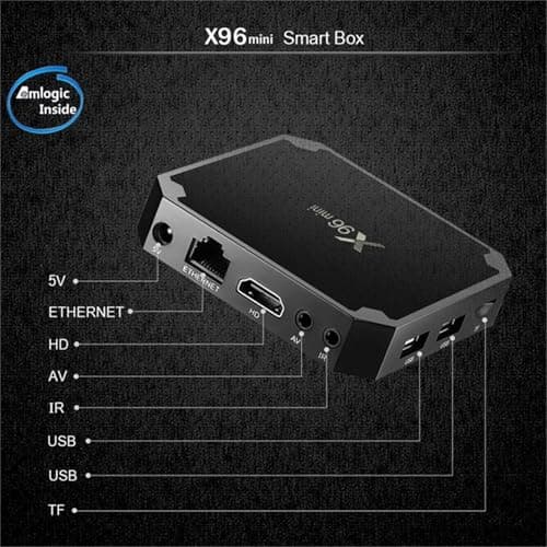 X96 Mini Android 11.1 TV Box with 2GB Ram 16 Storage, Quad Core Processor, Inbuilt Media Player and Chrome Browser, LAN, 2 USB Port, SD Card Slot, Black 5