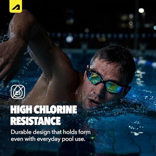 Boldfit Swimming Goggles for Men & Women With Adjustable Strap, Swimming Goggles for Women Air Tight & for Adults With Ear & Nose Plug Set- Black 5