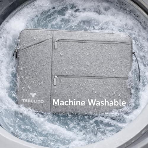 Tabelito®13.3 inch Laptop Bag Sleeve Sleeve Bag Cover for 13 inch Apple Mac Book Air Pro Retina 13 13.3 inch MacBook 13.3 inch and All Other laptops & Notebooks with Front Packet and Handle (Grey) 5