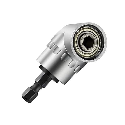 Right Angle Drills 105 Degrees Angle Extension Power Screwdriver Drill Attachment 1/4 inch Hex Magnetic Bit Screwdriver Socket Holder Adapter Multifunction Right Angle Driver