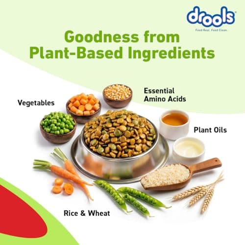 Drools Adult & Puppy Dry Dog Food 1.2 kg Pack | 100% Vegetable Flavour | All Lifestages | Better Digestibility | Strong Bone and Teeth Development | Boosted Immunity 3