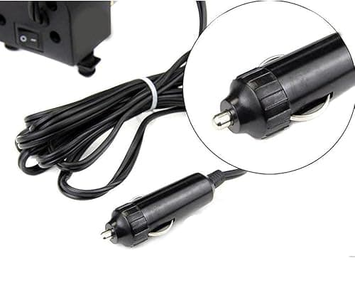 Fashion Air Pump,Car Pump Heavy Duty Metal Electric Car Compressor With Pressure Gauge, 12V DC Portable Tyre Inflator For Car, Trucks, Bus, Bike, Auto & Van, Single, 35 Liters Per Minute 2