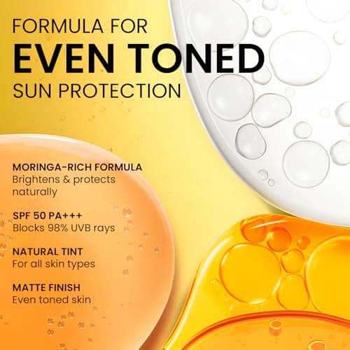 The Skin Story Moringa Sunscreen SPF 50 | Broad Spectrum UVA & UVB Protection | For Men and Women | Anti-Aging Formula with Moringa Oil | Water & Sweat Resistant | for All Skin Types 40g 5