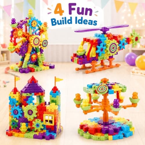 FUN NATION Miracle Bricks Building Blocks for Kids (2+ Years Boys & Girls) | 101 Pieces Creative Construction Toy | Educational Learning Toy for 3, 4, 5 Year Old Kids 5