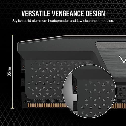 Vengeance® 32GB (2x16GB) DDR5 DRAM 6000MT/s CL36 Memory Kit — Black 5