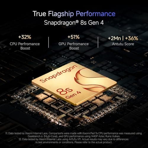 XIAOMI Pad 8 [Smartchoice] Flagship Snapdragon 8s Gen 4 |11.2" 3.2K Display | 12GB, 256GB | Ultra Slim Metal Design | 9200mAh Battery | 68 Bn+ Colours HyperAI | Wi-Fi 7 | Graphite Grey 5