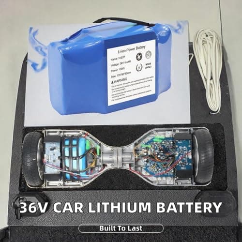 Rechargeable 36V 4400mAh Li-ion Battery Pack for Scooter (10S2P Configuration) 2