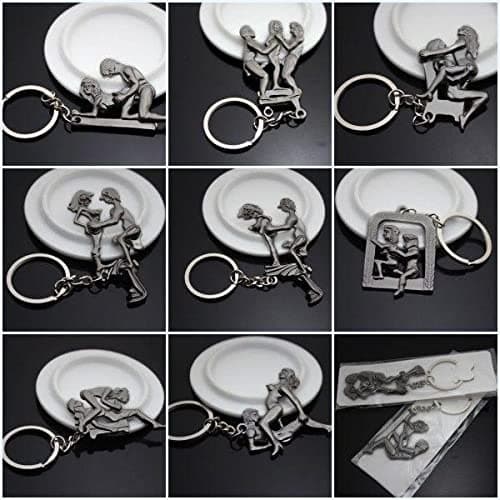ZOOMELLA Lover Metal Keychain Keyring Key Ring Chain Funny Toy - B#|Modern (1970-Now)| Modern (1970-Now) 5