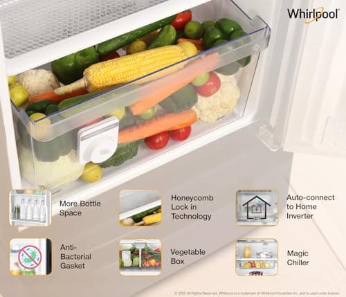 Whirlpool 236 L 4 Star Frost Free Inverter Direct-Cool Single Door Refrigerator (Auto-Defrost, Intellisense Inverter, 260 IMPRO PLUS ROY 4S WINE Breeze-Z) 5