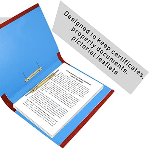 SNDIA 6 Pack Spring Files File A4 Size Paper Cobra File Document Holder Certificates Holder- Color May Vary (35 x 26 x 3.5 cm) 3