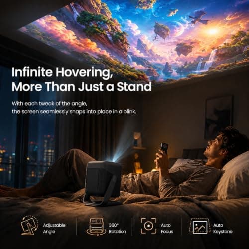 MyFitSpark CINEMAGIC 103 Air Native 1080p Projector 4K Ultra HD Support 4