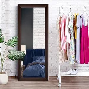 Creative Arts n Frames 15x39 inch Long Wall Hanging Mount HD Mirror Home Hotel Living Room Bedroom Bathroom Home Office Decor Items (Regular Chocolate Framed HD Mirror)