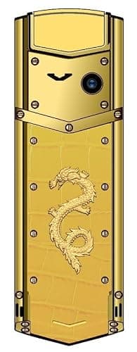 Snexian Bold V1 Premium Finish Dual Sim |Keypad Mobile| with 1.8" Display |Metal Body|Unique Design|BT Dialer| Call Recording|Long Lasting Battery|FM|Camera|Feature Phone| Gold 2