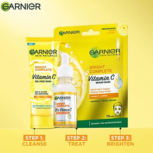 Garnier Skin Naturals, Face Mask, Hydrating, Brightening & Anti-Dark Spots, Bright Complete, 1 pc, 28g 5