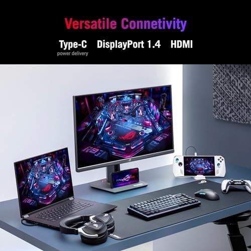 ASUS ROG Strix 27” QHD (2560x1440) HDR400 USB-C Gaming Monitor (XG27ACS), 180Hz,1ms, Fast IPS, 133% sRGB, Extreme Low Motion Blur Sync, G-Sync Compatible, DisplayWidget, Tripod Socket, 3 Year Warranty 5