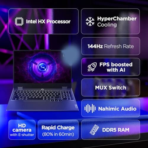 Lenovo LOQ 2024, 12th Gen Intel Core i5 12450HX, RTX 3050-6GB, 16GB RAM, 512GB SSD, FHD, 15.6"/39.6cm, 144Hz, Windows 11, Office 2024, Grey, 2.4Kg, 83GS00PJIN, 3 Mon. Game Pass, Gaming Laptop 2