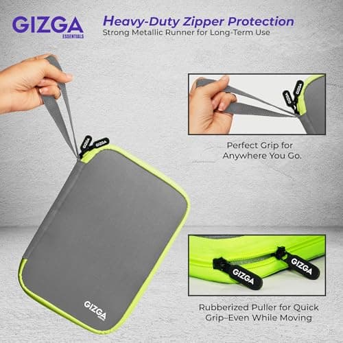 Gizga Essentials Gadget Organizer Case, Portable Zippered Pouch for All Small Gadgets, HDD, Power Bank, USB Cables, Power Adapters, etc (Grey) 3