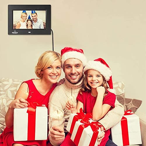 Miracle Digital 7 Inch IPS HD Digital Photo Frame, 1024×600 Display, 8GB Memory, 2GB RAM, 180° Wide Angle, Photo Video Music Playback, Slideshow, SD Card & USB Support with Remote 3