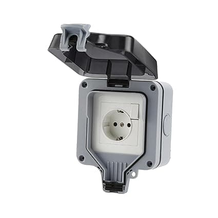 Waterproof Switch Socket Box IP66 220V Power Outlet for Garden Garage Single|Home & Garden |Switch Plates & Outlet Covers